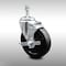 Service Caster 5 Inch SS Soft Rubber Wheel Swivel 10mm Threaded Stem Caster with Brake SCC SCC-SSTS20S514-SRS-TLB-M1015 - alternate 1